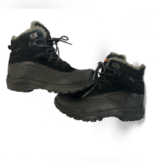 Merrell black/smoke performance waterproof ankle boots, Size 9US - Picture 2 of 11